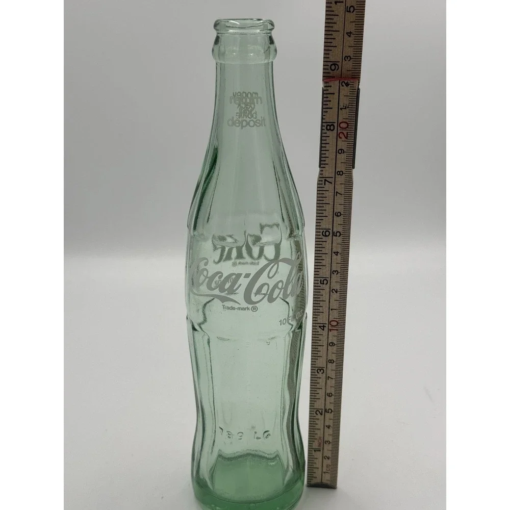 Vintage Coca-Cola 10 oz Green Glass Bottle Hobbleskirt Coke Dep.